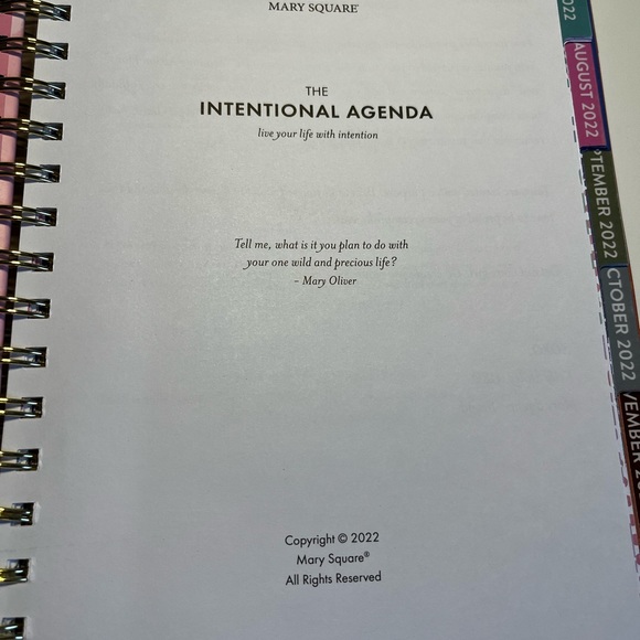 2022 - 2023 Mary Square Intentional Agenda Christian Planner use scrapbooking - Picture 2 of 7